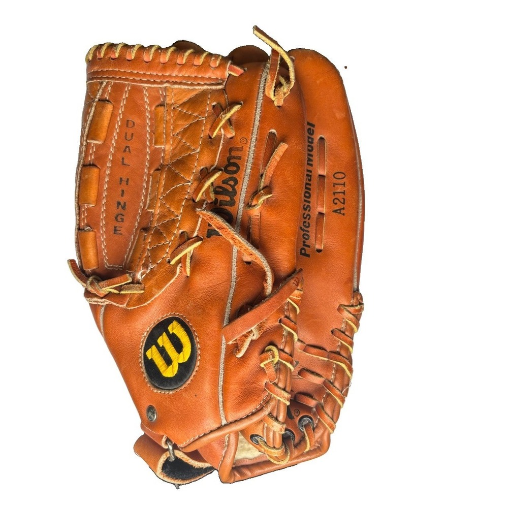 Vintage Wilson A2110 Roger Clemens 20K Signature Baseball Glove Dual Hinge RHT - Picture 3 of 7
